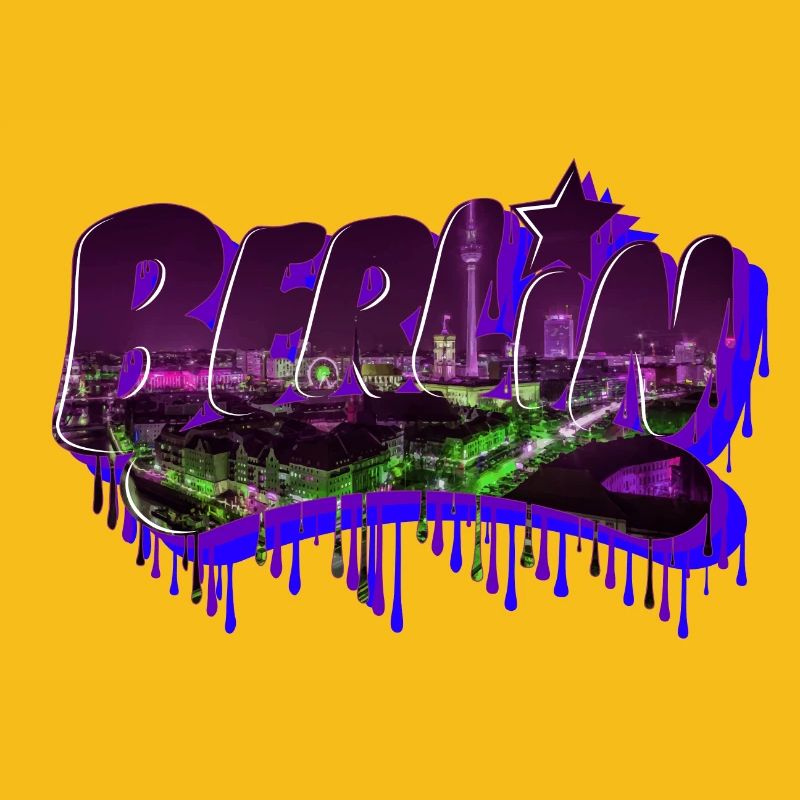 Lettrage de graffiti de Berlin