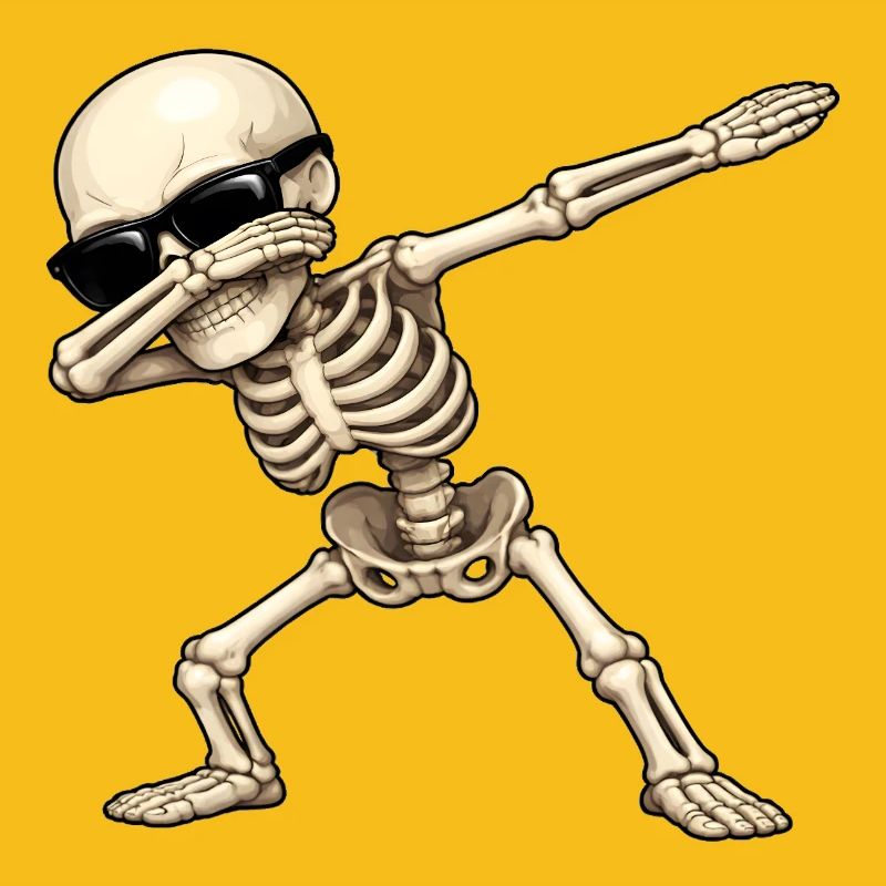 Dabbing Skeleton