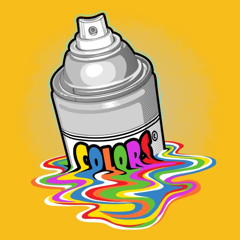Spray paint melting