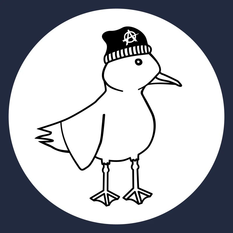 Seagull Anarchy – Vilain Maritime Hipster Art côtier