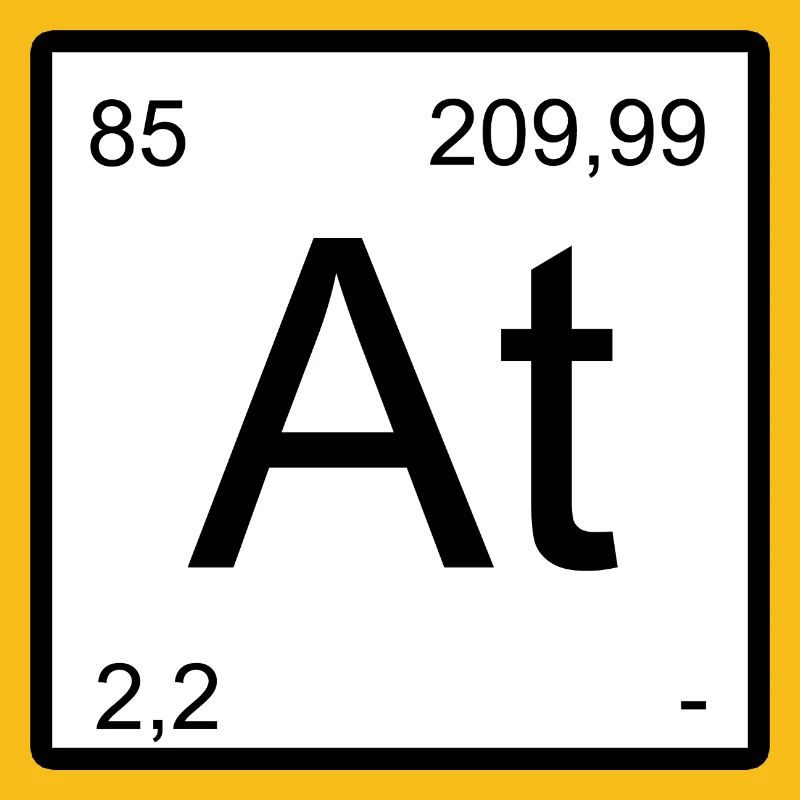 Astatine Elementtile Print