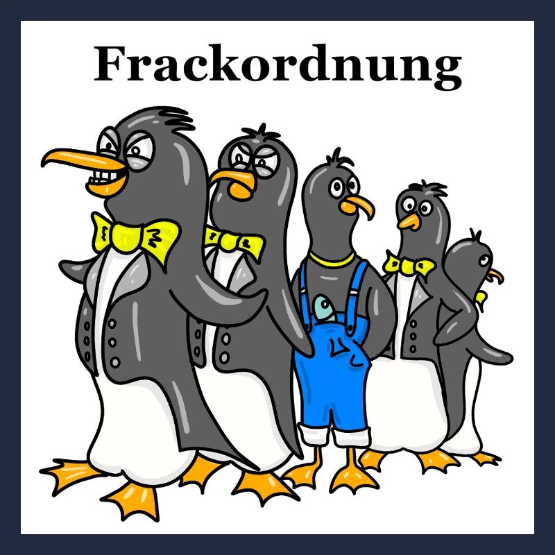 Dessin animé drôle de Pingouin – Motif d’ordre de queue-de-pie blanc