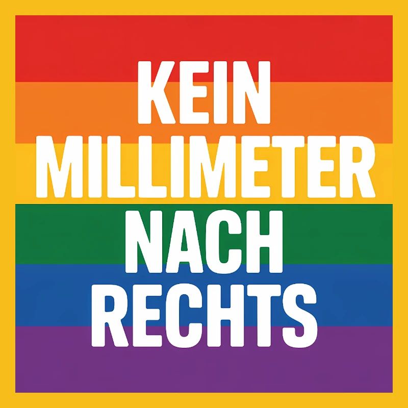 Kein Millimeter nach Rechts - Antifa Tee