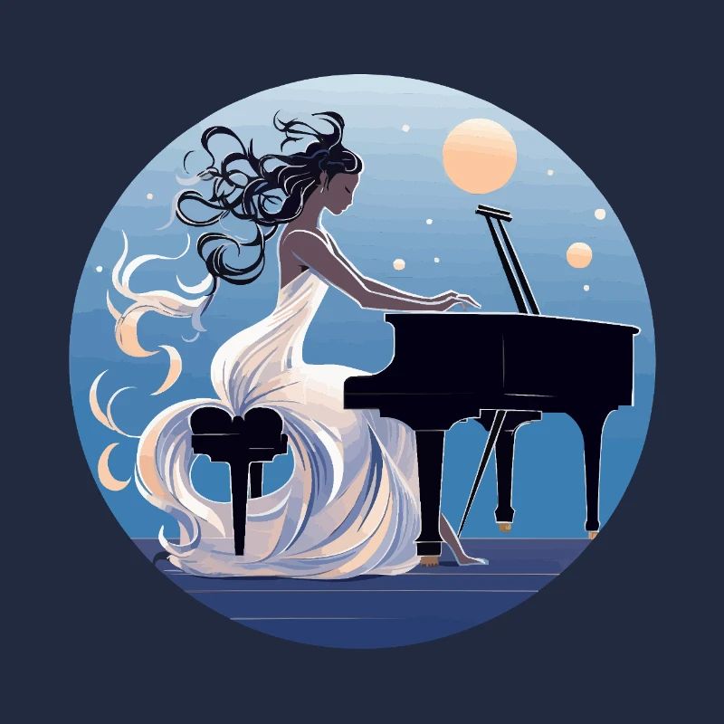 Moonlit Night at the Piano Diva
