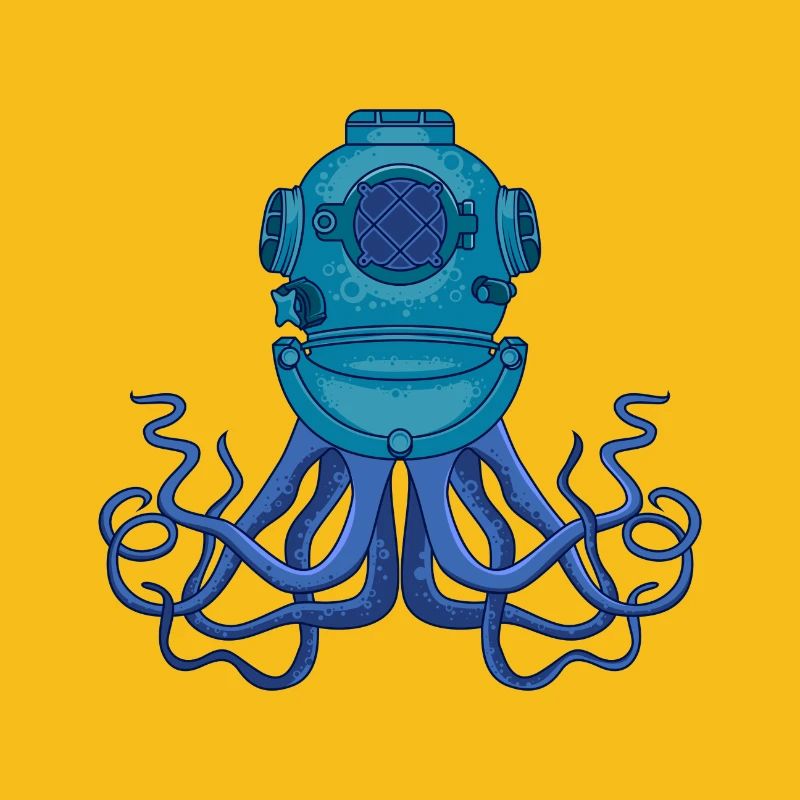 Octopus Octopus Squid Diver Gift