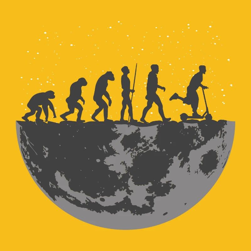 Pedal Scooter E-Scooter Scooter Électrique Evolution Moon