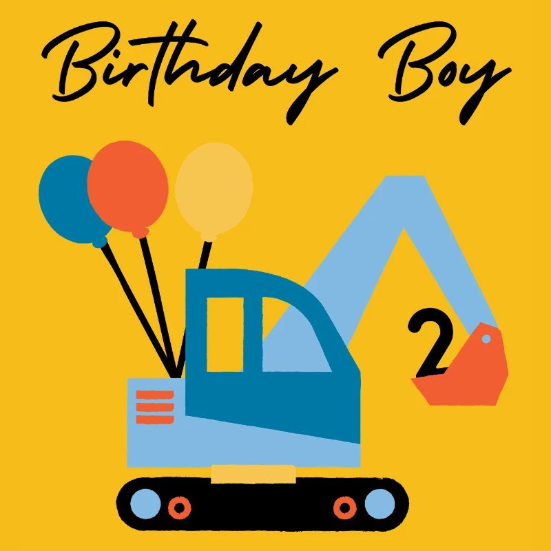 Bagger mit Ballons