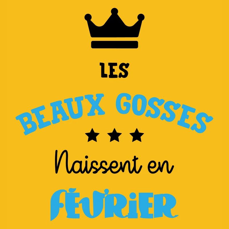 Cadeau naissance bébé garçon Février Beaux Gosses