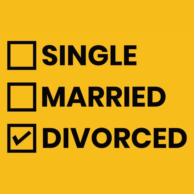 Divorced Marriage Ende Ehe Scheidung New Single