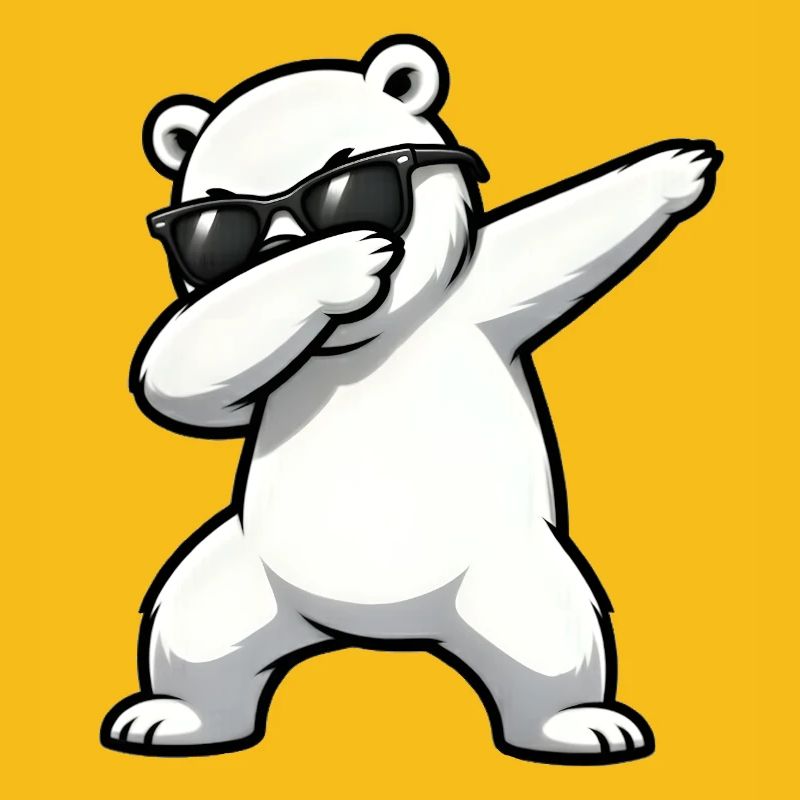 Dabbing Eisbär