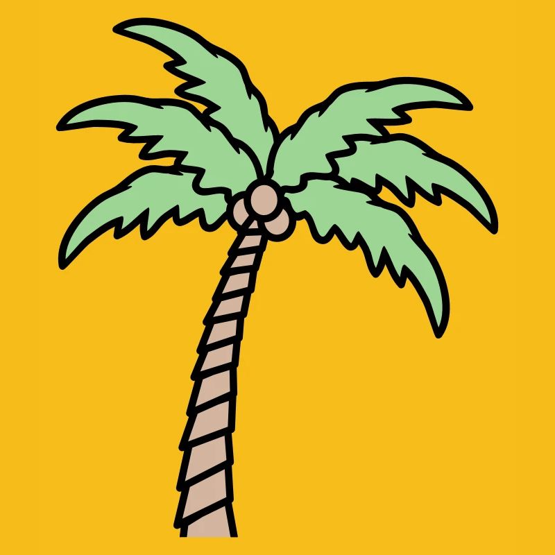 Palm Tree Island Tree Plage Vacances Noix de Mer Cool