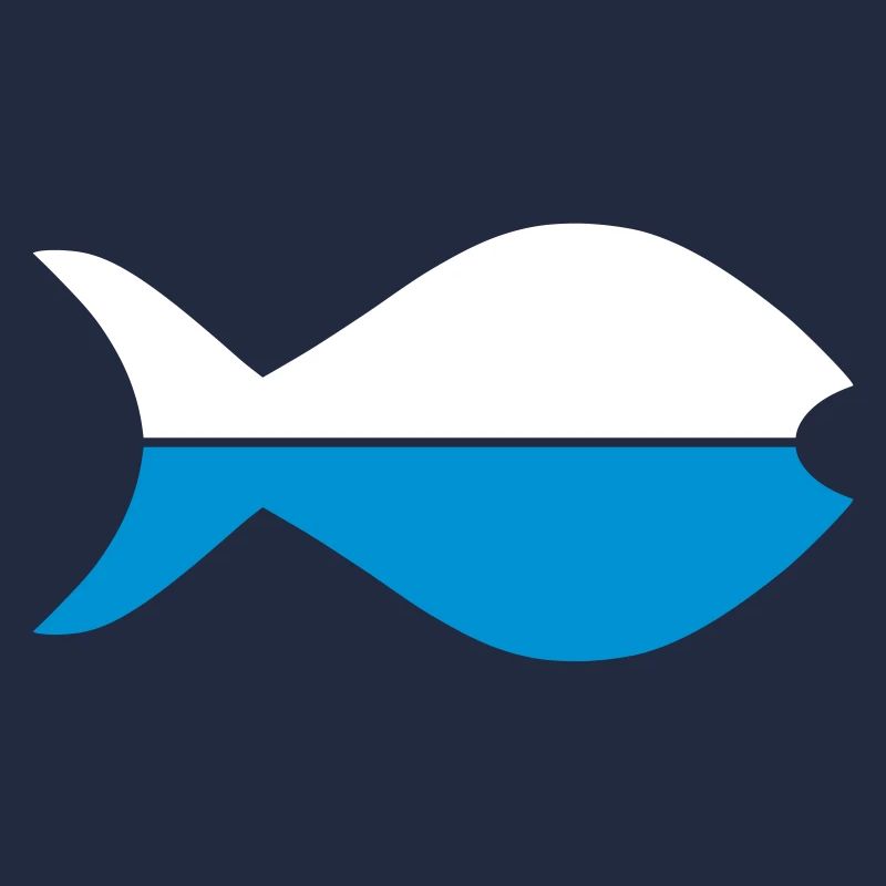 Deux moitiés de poisson