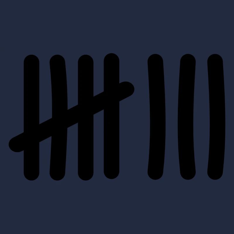 Symbole de liste de pointage - 8 tirets
