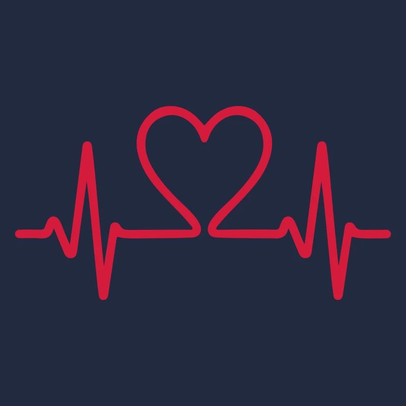 ecg heart beat line qrs complex
