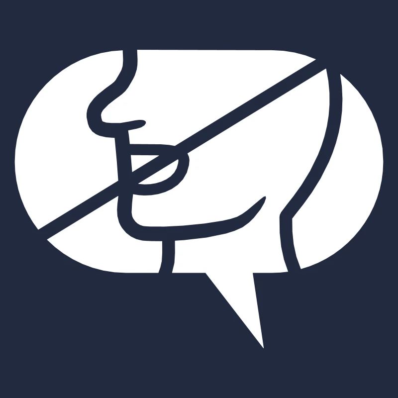 Forbidden Communicate Icon Speech Bubble