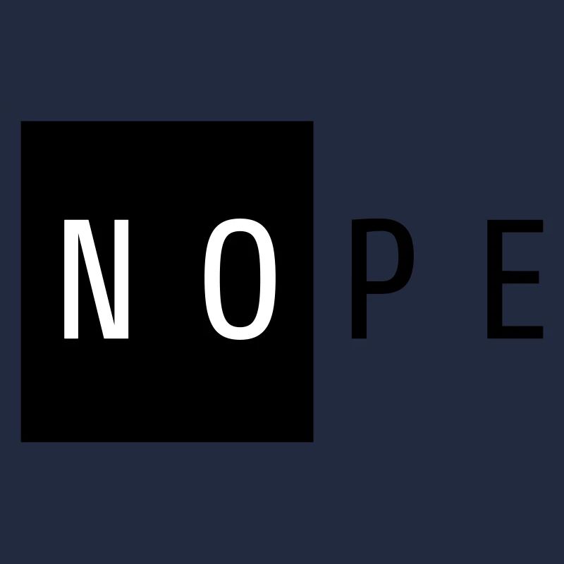 NOPE Cadeau Noir