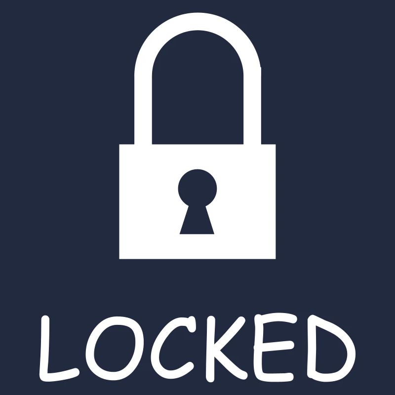 Lock closed with text: "Locked"