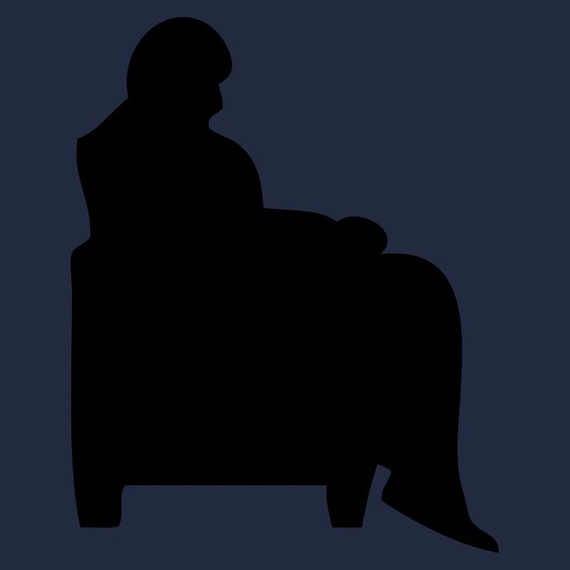 Mann sitzender Sessel Canape alt