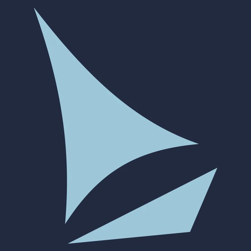 stylized sailboat