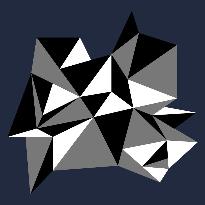 forme modèle triangles conception origami cool papier 3c
