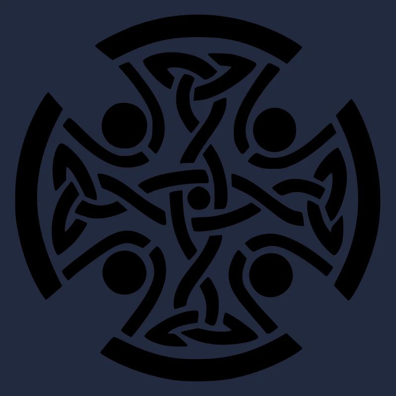 conception d'impression de dessin de symbole celtique antique