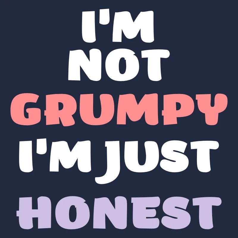 Funny grumpy moody angry honest vector