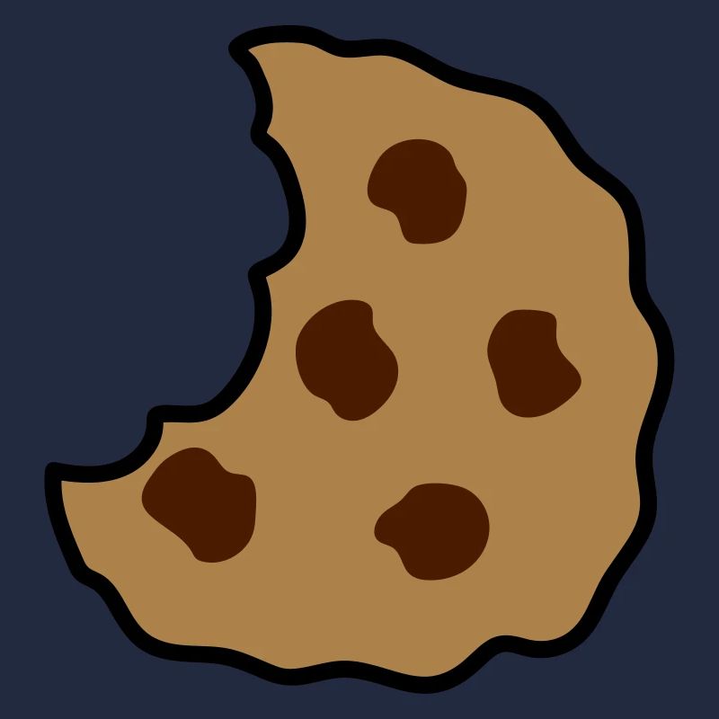 morceau de biscuit mordu