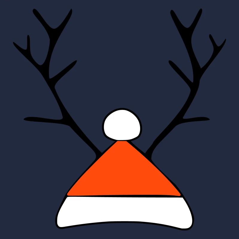 Weihnachtsmütze mit Geweih