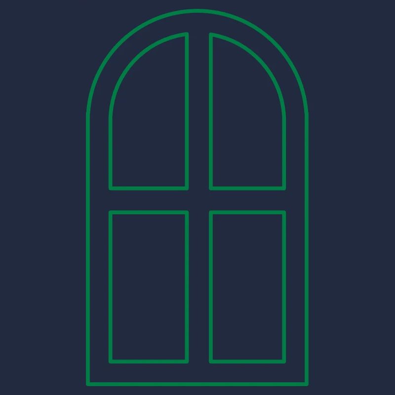 Arch window open