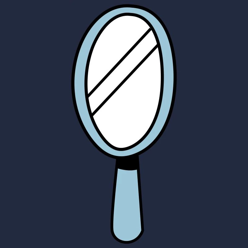 MIRROR MIRROR hand mirror in blue