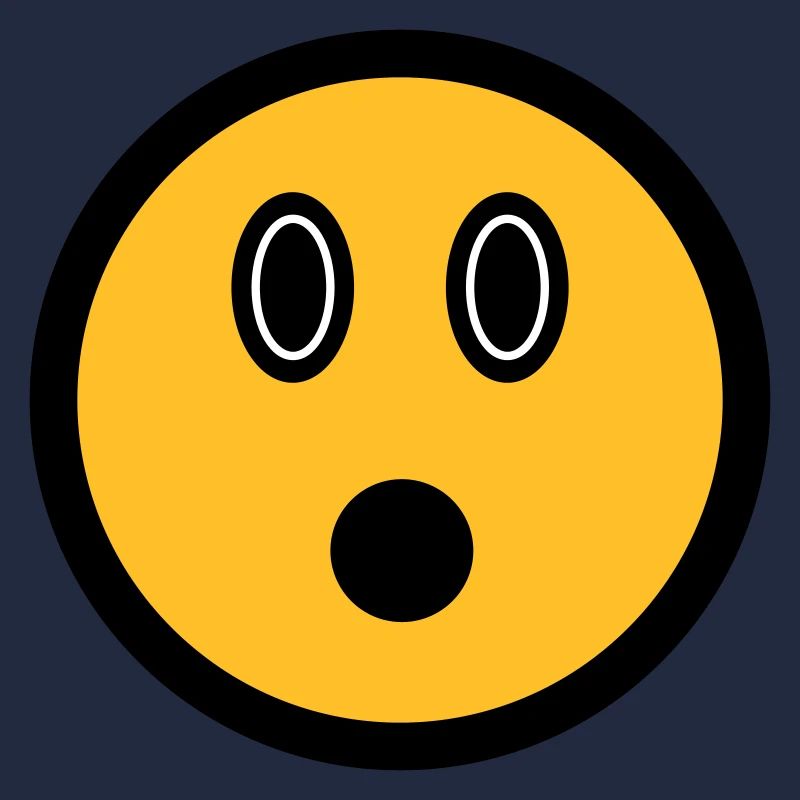 Puzzled Emoticon - Image Symbol - Stroke Face