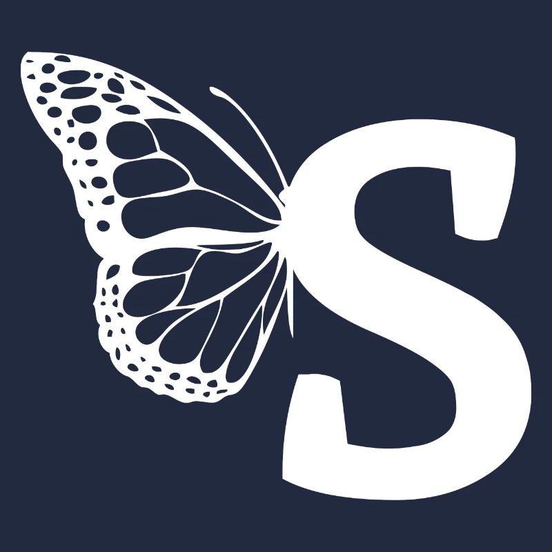 Buchstabe S Schmetterling