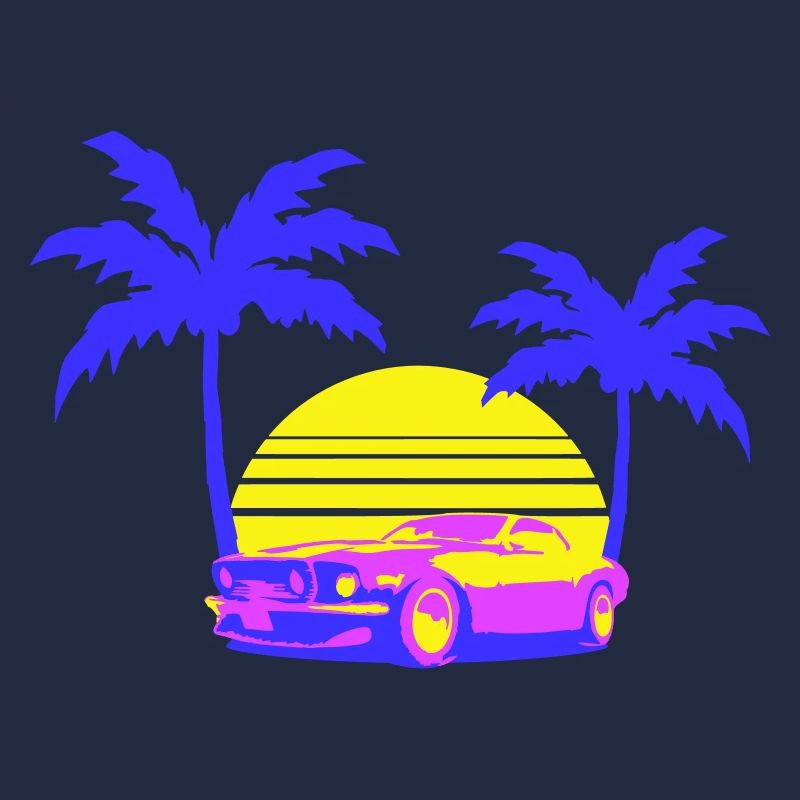 Miami USA Cool Oldtimer Auto Sonne Amerika Florida