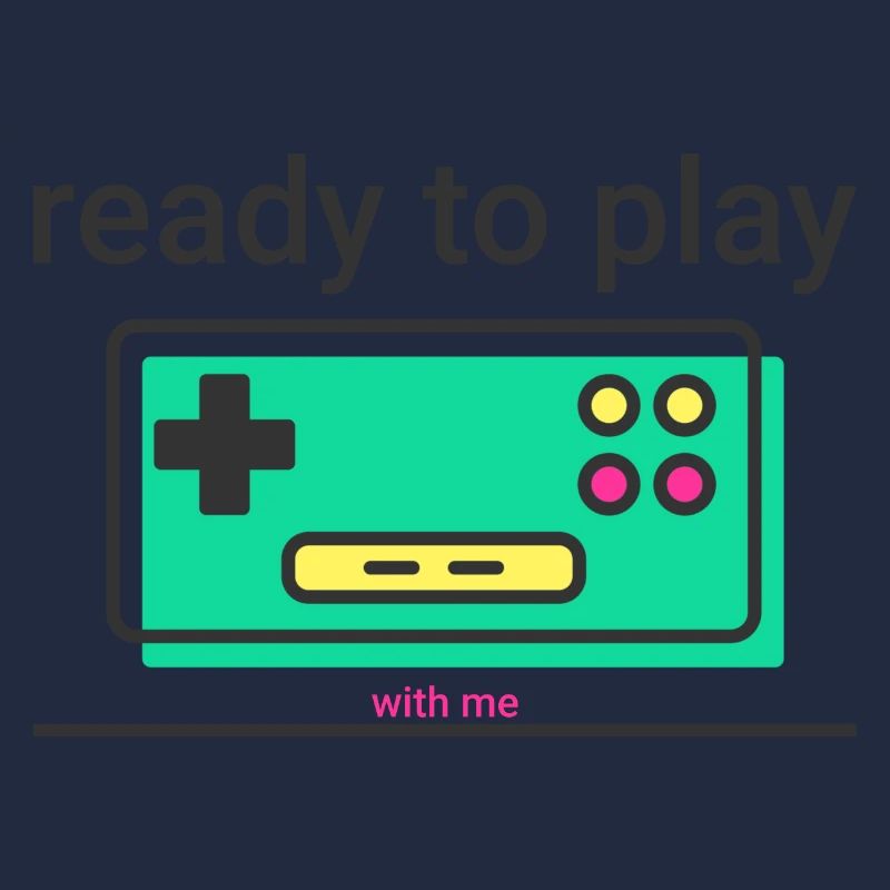 ready to play: retro Game Controller mit Statement