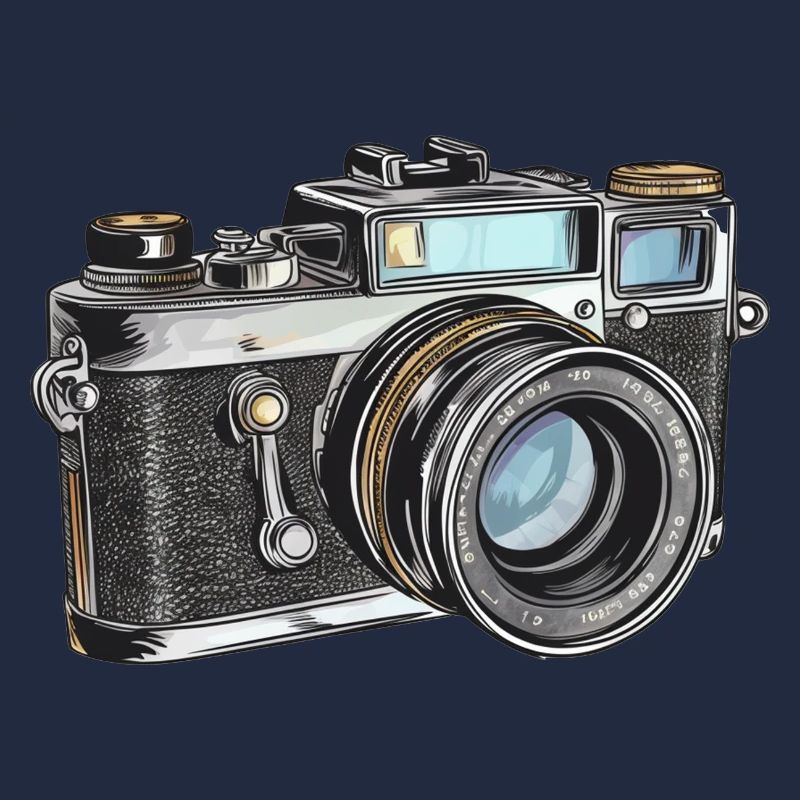 Dessin rétro de caméra