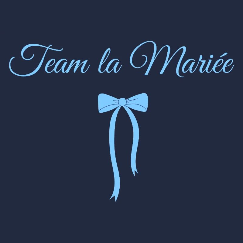 Team la mariée noeud bleu