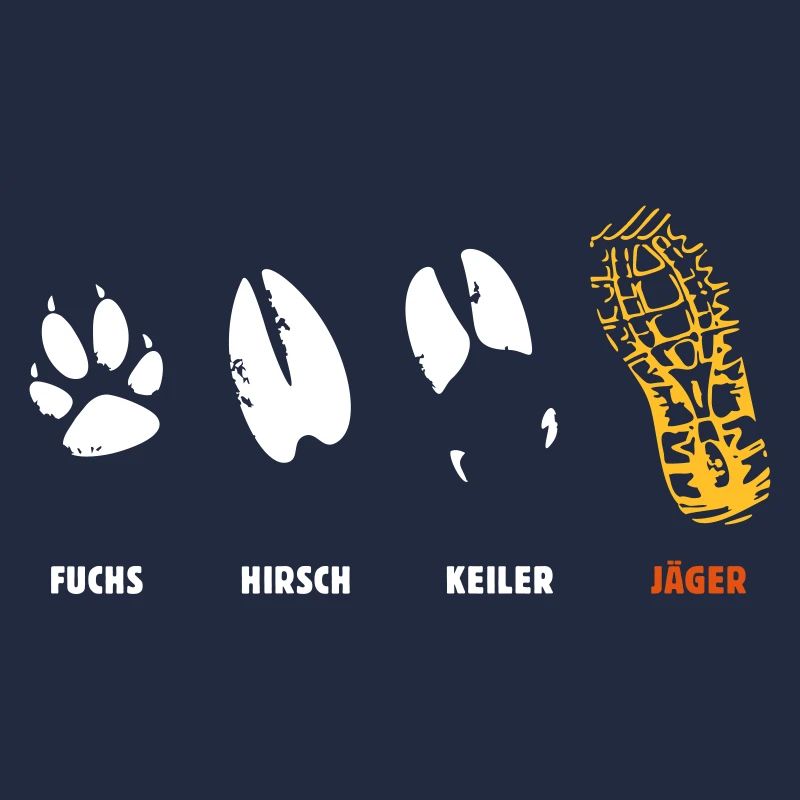 Fox, deer, wedge, hunter, step seal, track
