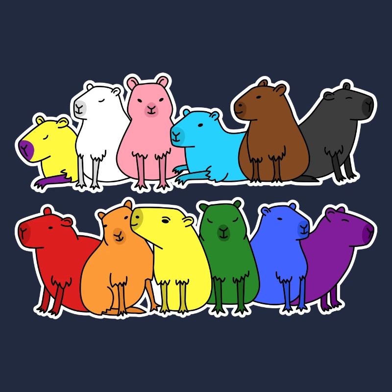 Fierté Progrès Flag Capybara Egalité