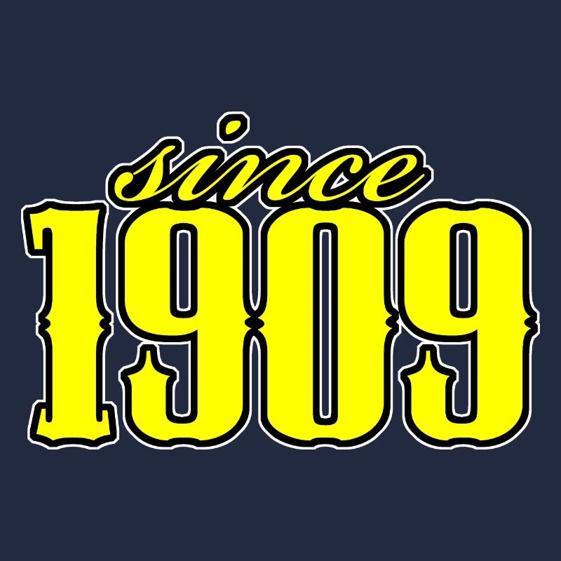 depuis 1909 (jaune)