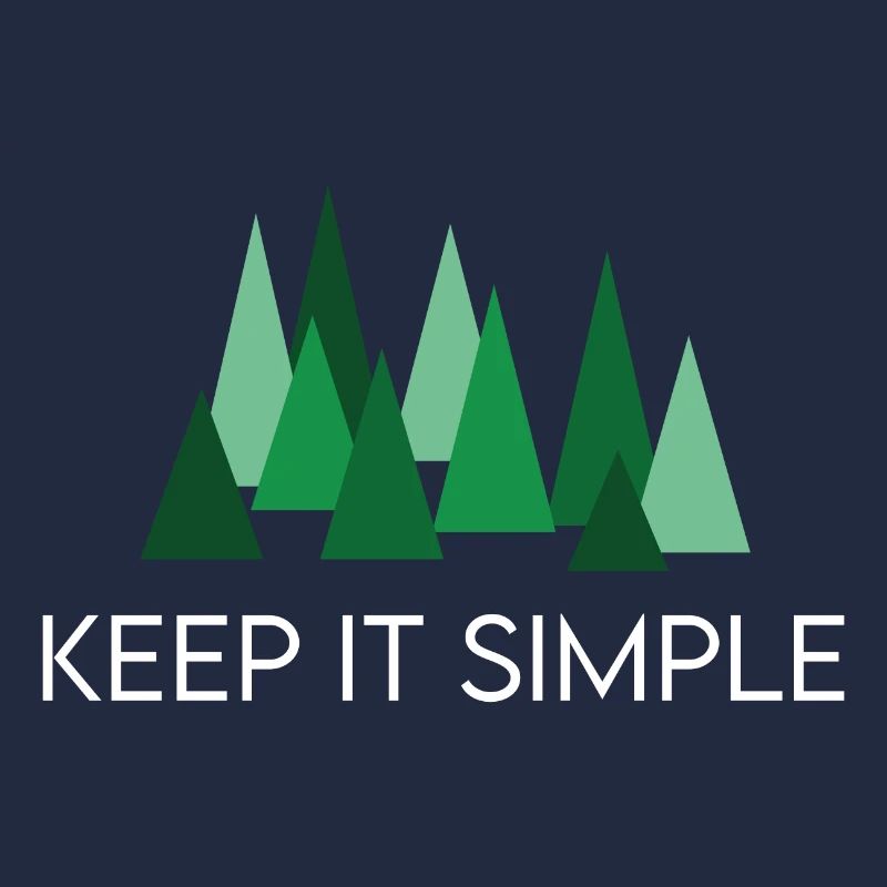 Keep it Simple Wald Camping Spruch