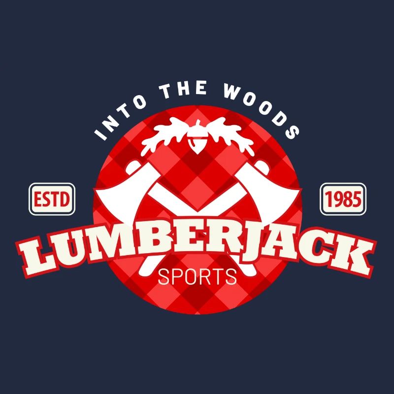 lumberjack check pattern in a circle