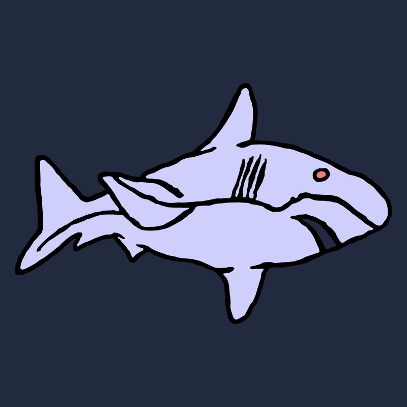 Poisson Requin Prédateur Eau Graffiti Océan