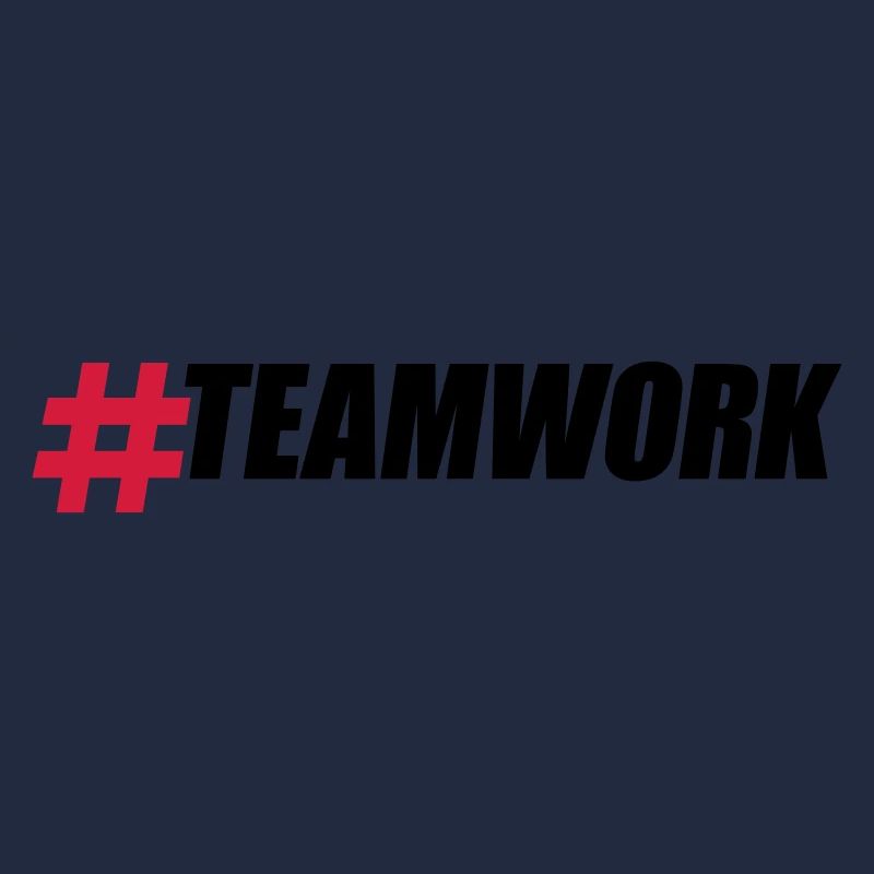 Hashtag Teamwork Logo Design Crew Amis Groupe B