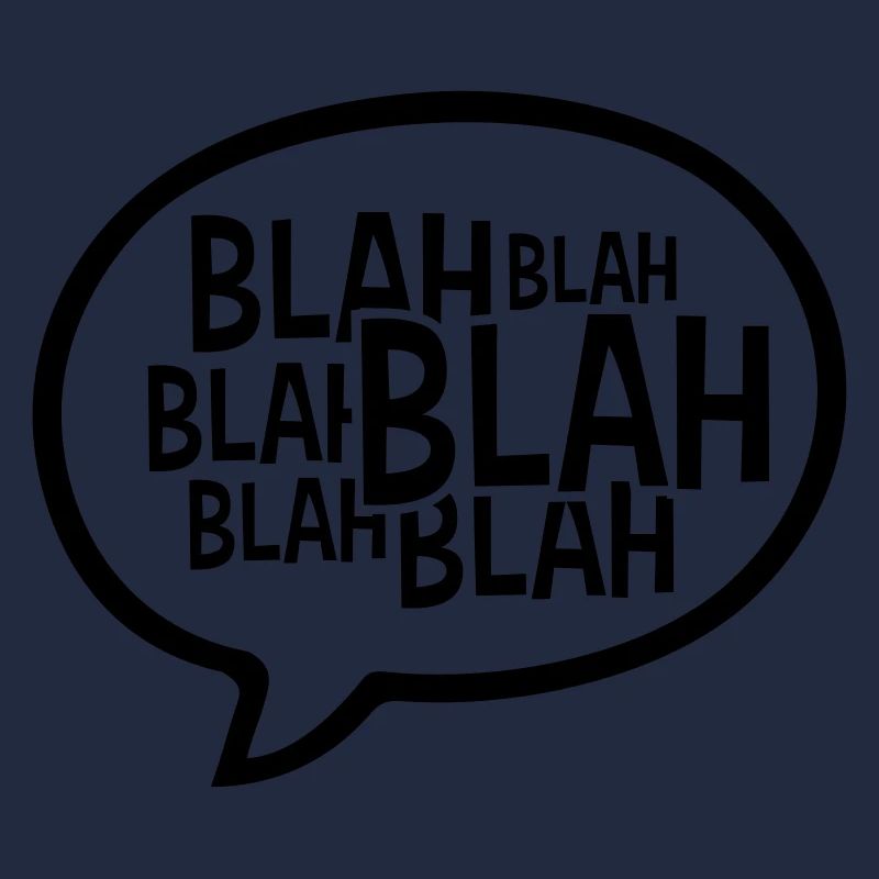 Bulle de dialogue comique bla