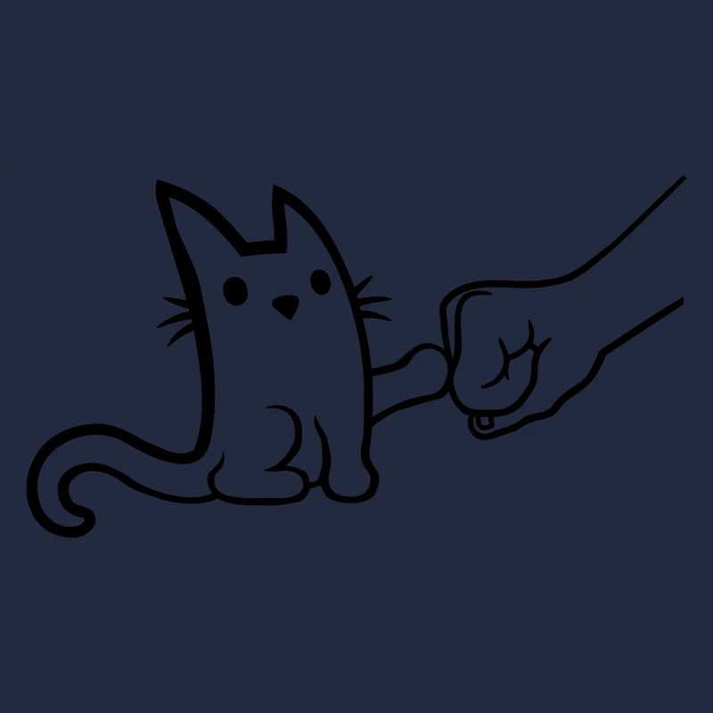 Brofist à pompe à poing de chat