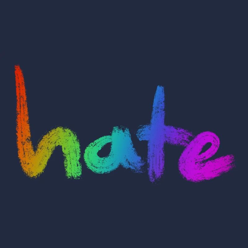 Hate Text Rainbow