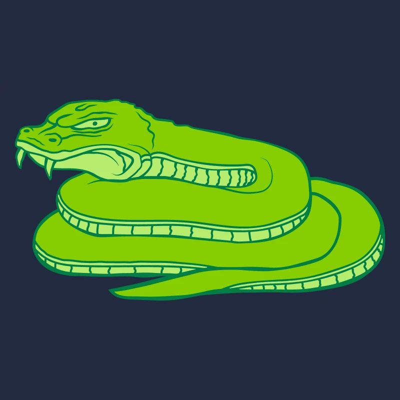 Conception de serpent dangereux maléfique