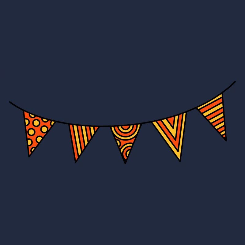 Pennant chain three-colour