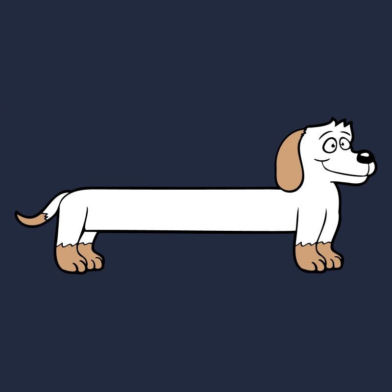 chien long teckel drôle long dessiné cool dessin animé