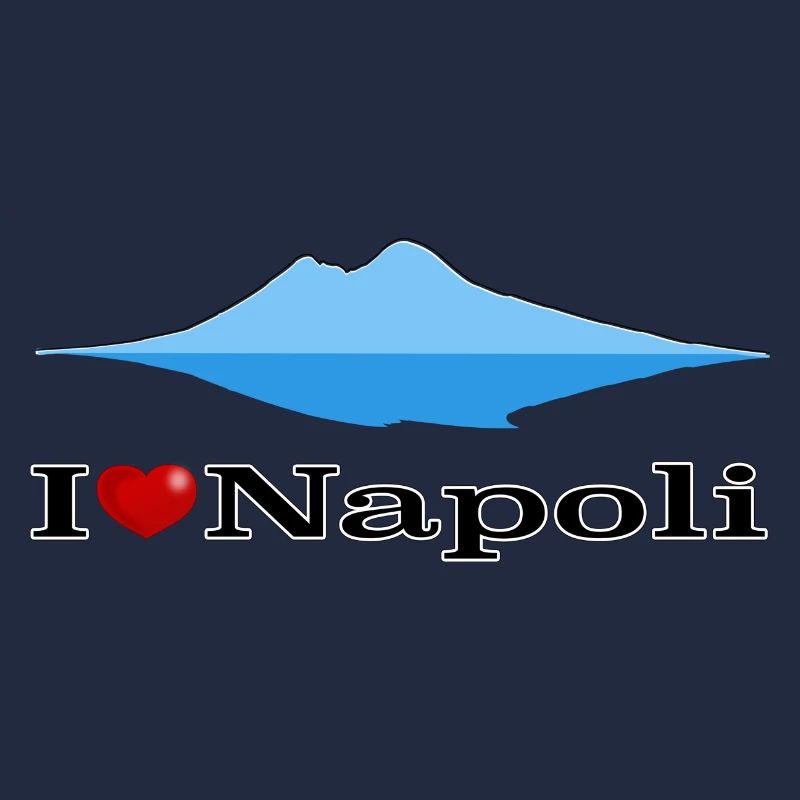 Ich liebe Neapel und den Vesuv